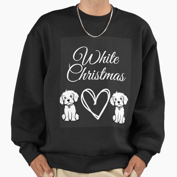 "happy chrismas dog" Premium Oversized Sweatshirt for Sale by falconaro