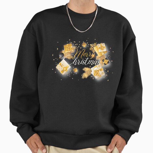 "MERRY CHRISTAMAS GOLD Gift" Premium Oversized Sweatshirt for Sale by AmineMZOURHI