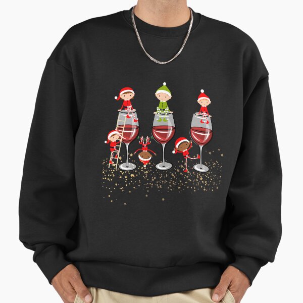 "Elves on the wine glass" Premium Oversized Sweatshirt for Sale by Re-Zsu