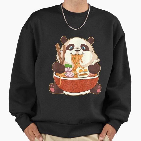 "Kawaii Cute Anime Panda Otaku Japanese Ramen Noodles Gift" Premium Oversized Sweatshirt for Sale by LeroyJesse
