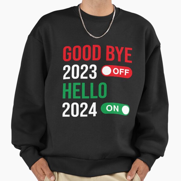 "Goodbye 2023 Hello 2024 Happy New Year 2024 Party Family" Premium Oversized Sweatshirt for Sale by faridman