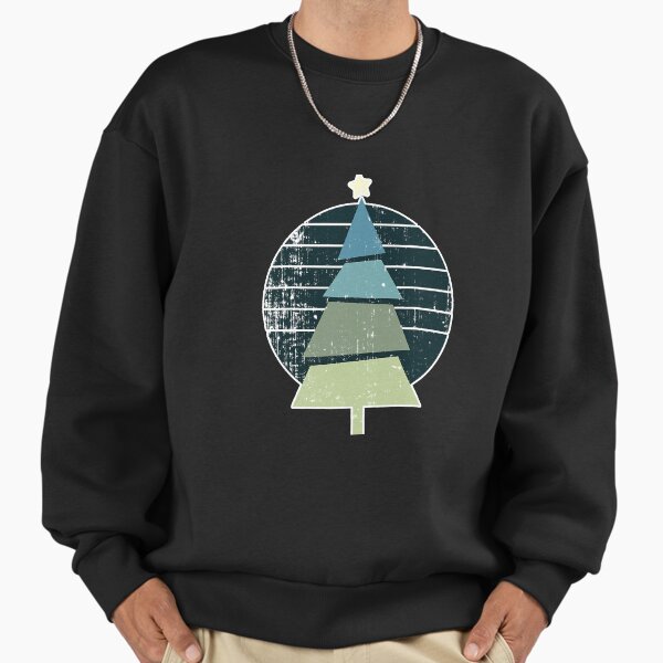 "Vintage Retro Christmas Tree Xmas" Premium Oversized Sweatshirt for Sale by SkyCloudBlue
