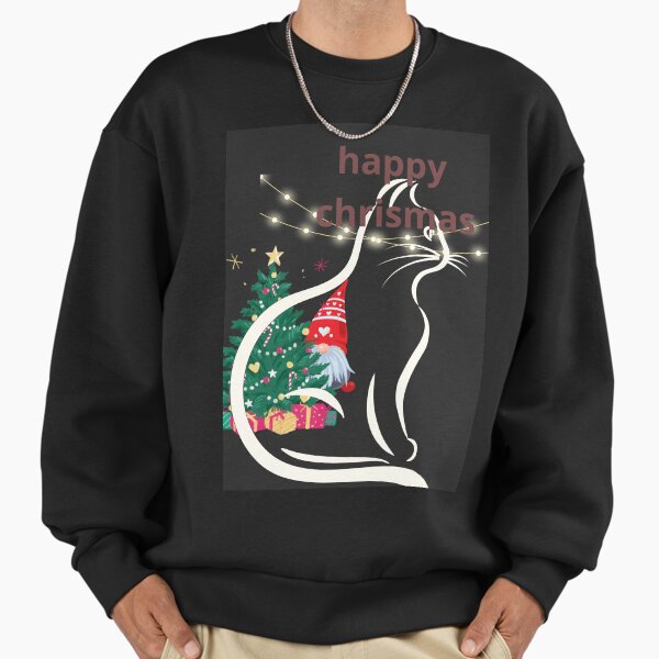 "happy chrismas cat" Premium Oversized Sweatshirt for Sale by falconaro
