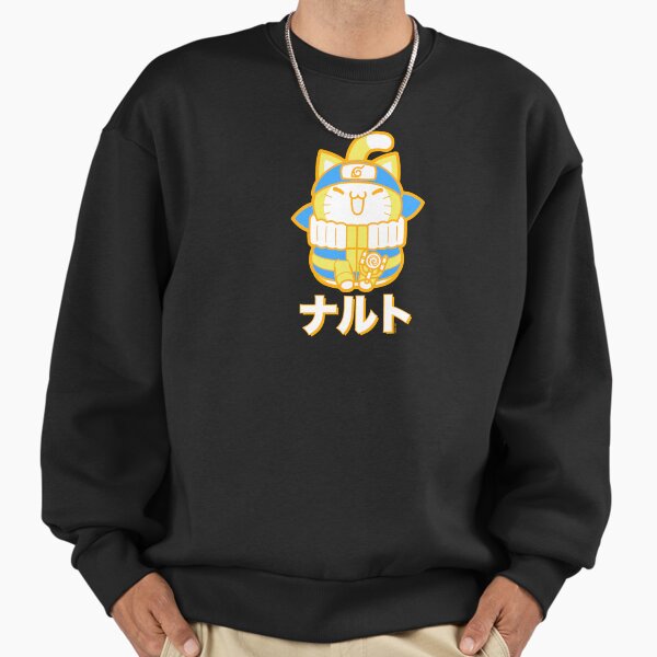 "Nyaruto Cute Naruto Uzumaki Pastel Kanji Big Chest Portrait" Premium Oversized Sweatshirt for Sale by FifthSun