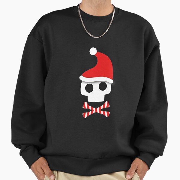 "Santa Skull With Candy Cane Crossbones" Premium Oversized Sweatshirt for Sale by YesterDayCheck