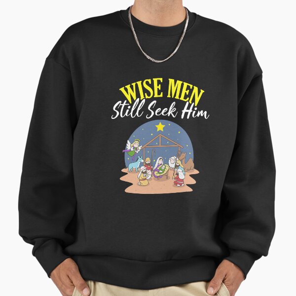 "Wise Still Seek Him Navity Scene" Premium Oversized Sweatshirt for Sale by SkyCloudBlue