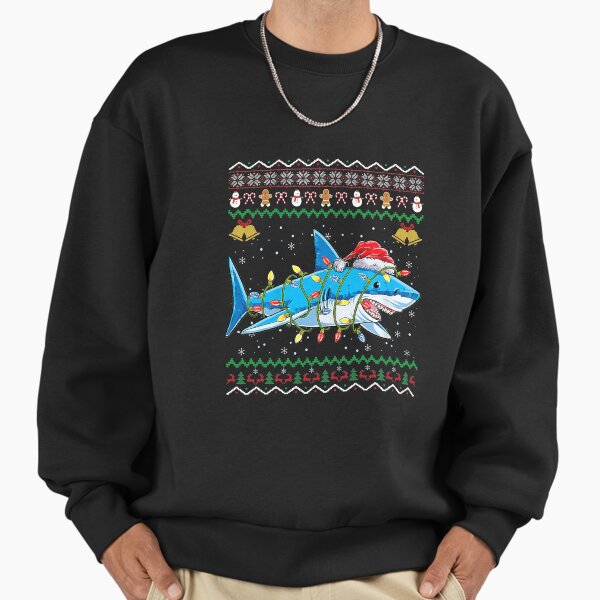 "Shark Christmas Ugly Xmas Santa Claus" Premium Oversized Sweatshirt for Sale by YesterDayCheck