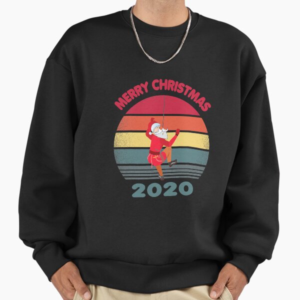 "Santa Rock Climbing Christmas Merry" Premium Oversized Sweatshirt for Sale by YesterDayCheck