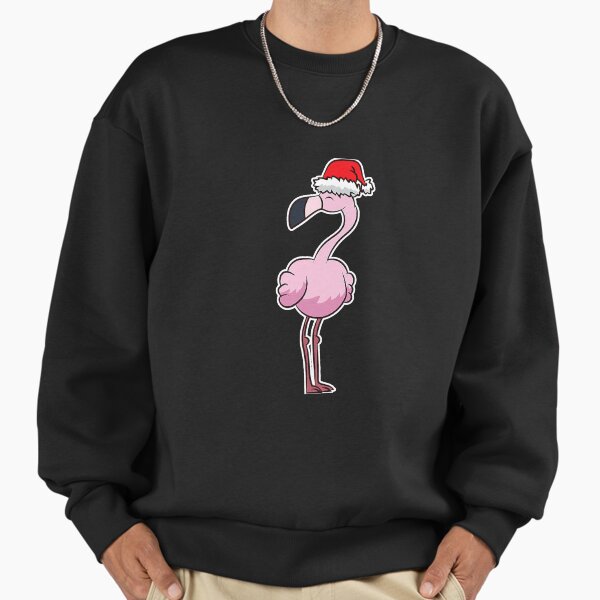 "Cute Flamingo With Santa Hat Cute" Premium Oversized Sweatshirt for Sale by NeverLoseSF