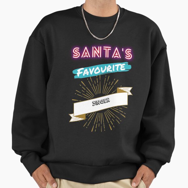 "Santas Favourite Singer Chrismas T-Shirt Long Sleeve T-Shirt" Premium Oversized Sweatshirt for Sale by hisarir
