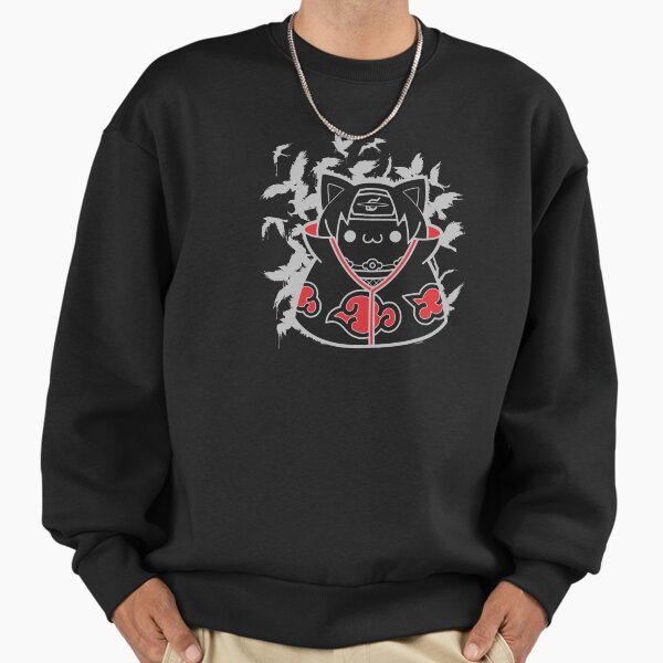 "Nyaruto Itachi Uchiha Cat Genjutsu Big Chest Portrait" Premium Oversized Sweatshirt for Sale by FifthSun