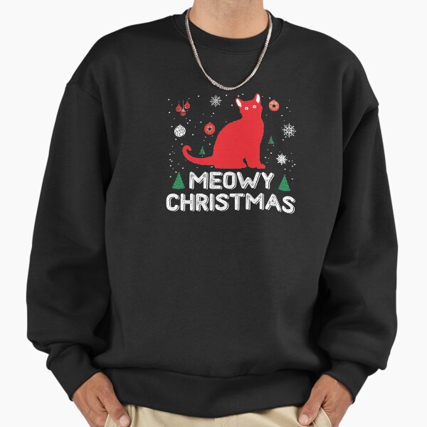 "Meowy Christmas" Premium Oversized Sweatshirt for Sale by amreenshanley