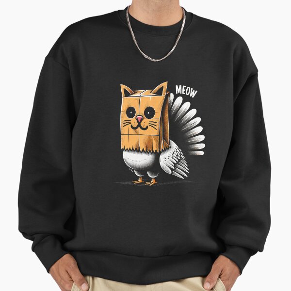 "Thanksgiving Turkey Meow I'm a Cat Funny Thanksgiving" Premium Oversized Sweatshirt for Sale by Coolmer