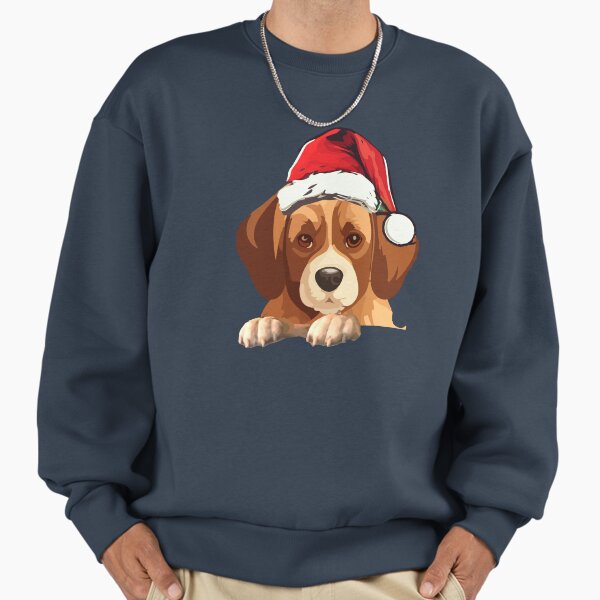 "dog with christmas hat" Premium Oversized Sweatshirt for Sale by PhaiCreate