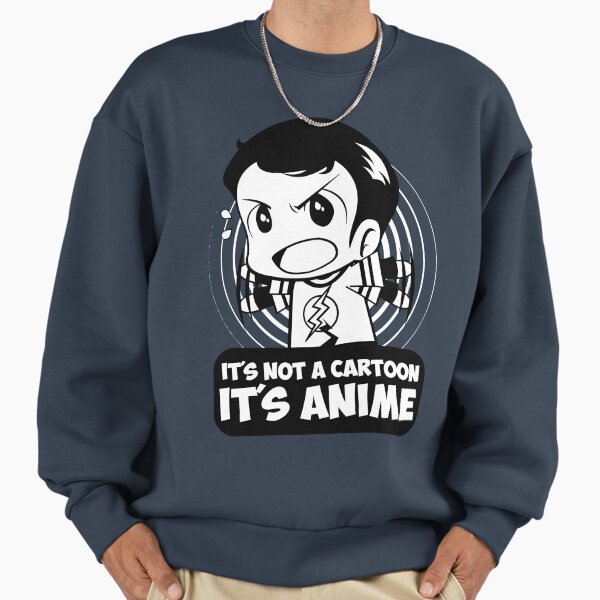 "It's Not A Cartoon, It's Anime" Premium Oversized Sweatshirt for Sale by TomTrager