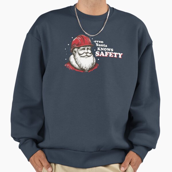 "even santa knows safety, chrismas" Premium Oversized Sweatshirt for Sale by Mqyou