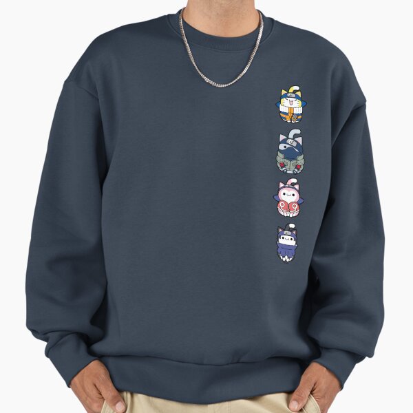 "Nyaruto Cute Sasuke Naruto Sakura Sasuke Chest Line Logo" Premium Oversized Sweatshirt for Sale by FifthSun