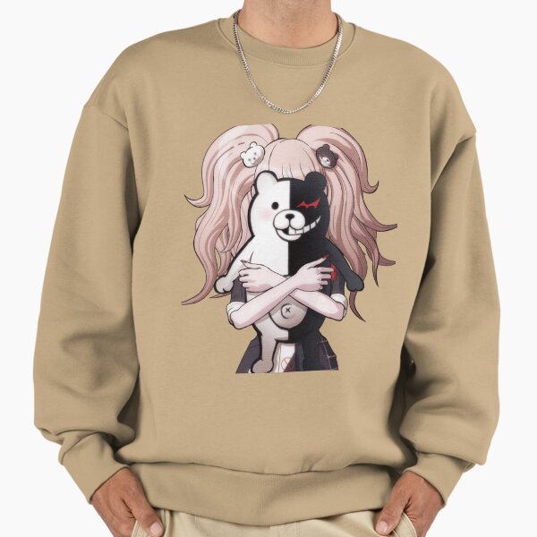 "Junko Enoshima Holding Monokuma" Premium Oversized Sweatshirt for Sale by DennyG1998