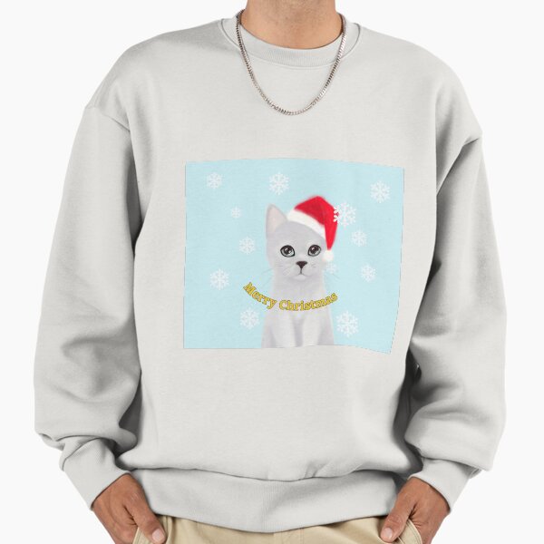 "chrismas kitten" Premium Oversized Sweatshirt for Sale by ultimawiz