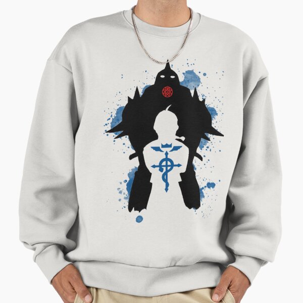 "Fullmetal Alchemist Brotherhood Silhouette Art – Edward & Alphonse Elric" Premium Oversized Sweatshirt for Sale by 32BlackRoses