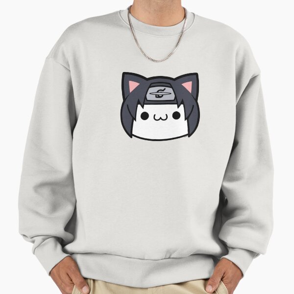 "Nyaruto Cute Itachi Uchiha Cat Big Face Big Chest Portrait" Premium Oversized Sweatshirt for Sale by FifthSun