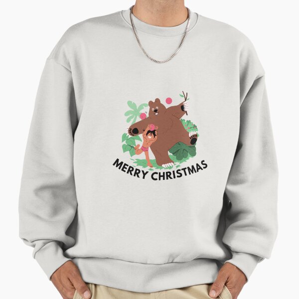 "Jungle Companions: Merry Christmas Wishes" Premium Oversized Sweatshirt for Sale by SRtees20