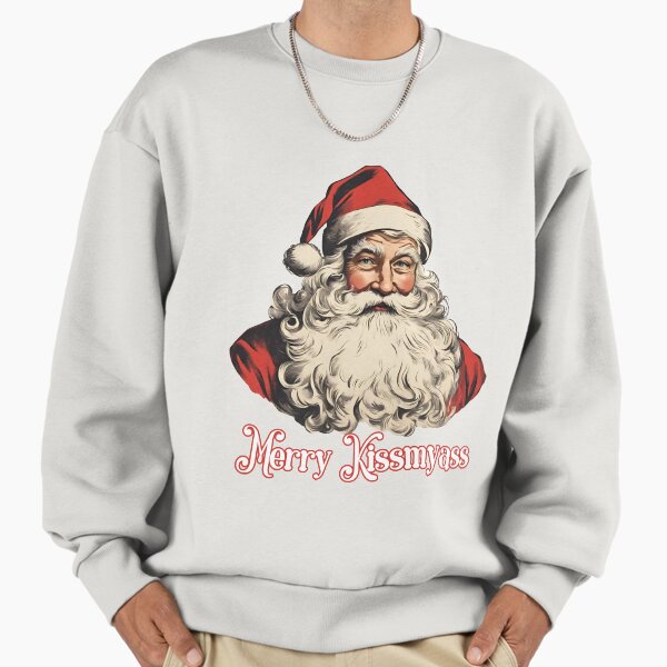 "Merry Kissmyass, 2023 Sarcastic Gifts, Naughty Christmas, Vintage Santa Gentleman" Premium Oversized Sweatshirt for Sale by CosmicGypsy2000