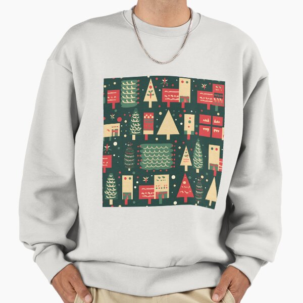"chrismas seamless digital paper" Premium Oversized Sweatshirt for Sale by praramint