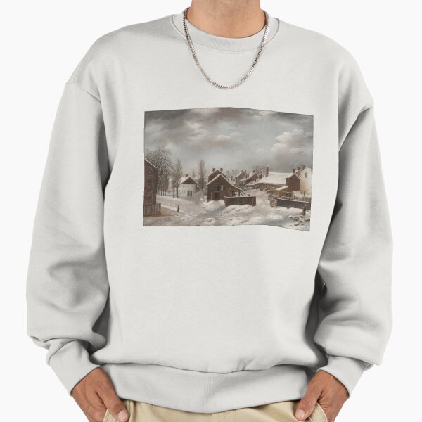 "Winter Scene in Brooklyn" Premium Oversized Sweatshirt for Sale by Gnouhp