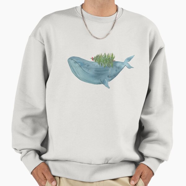 "Christmas whale" Premium Oversized Sweatshirt for Sale by tinavandijk