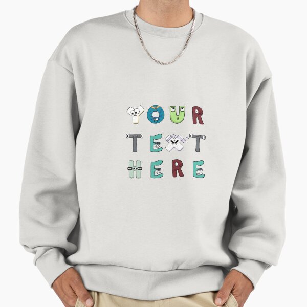 "Your text here ALPHABET LORE in blue" Premium Oversized Sweatshirt for Sale by Totkisha1