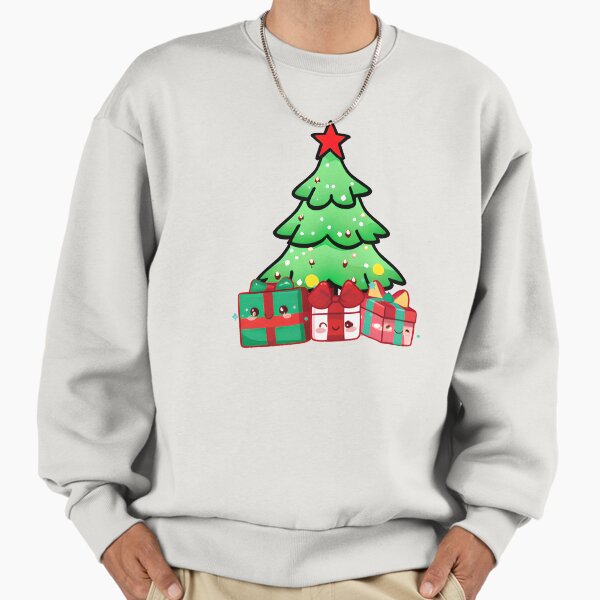 "Cute Chrismas Tree with Presents" Premium Oversized Sweatshirt for Sale by Hexan
