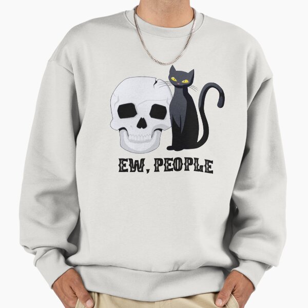 "Cat and skull" Premium Oversized Sweatshirt for Sale by MrDogn