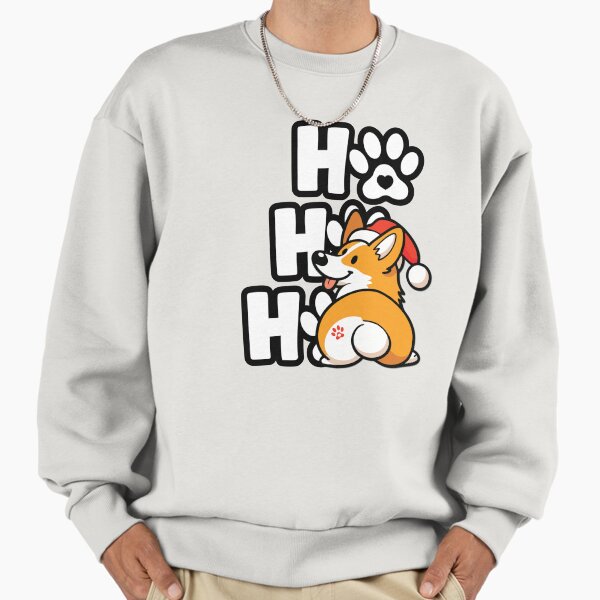 "HO HO HO | Corgi's christmas line" Premium Oversized Sweatshirt for Sale by FyCArtstore
