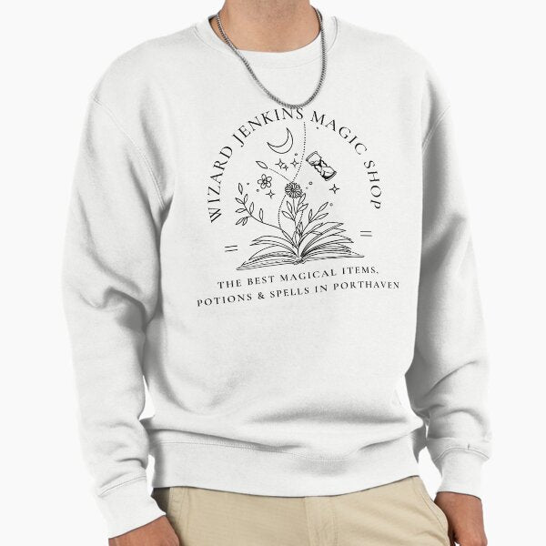 "Wizard Jenkins Magic Shop" Pullover Sweatshirt for Sale by Persephone05