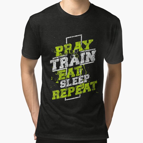 Give praise and train! Tri-blend T-Shirt for Sale by edned