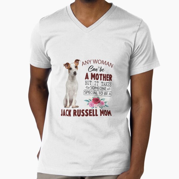 JACK RUSSELL MOM V-Neck T-Shirt for Sale by teemaker24
