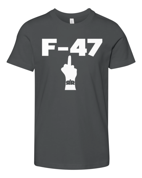 Anti Trump F 47 Middle Finger Premium Youth T Shirt