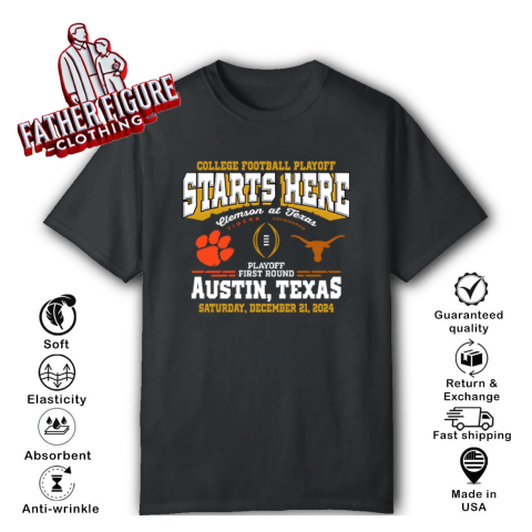 Clemson Tigers Vs Texas Longhorns College Football Playoff 2024 T Shirt