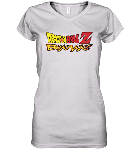 Dragonball Z Bukakke Women039S V Neck T Shirt