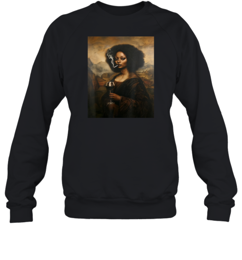 Black Mona Lisa African American Black History Month Sweatshirt