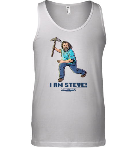 A Minecraft Movie I Am Steve Wielding Stone Pickaxe Tank Top