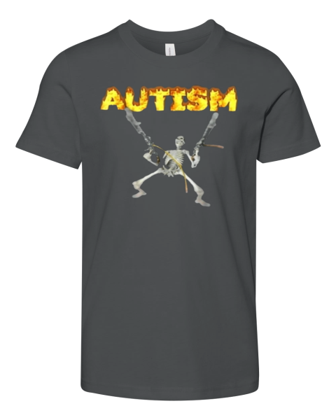 Autism Skeleton Meme Premium Youth T Shirt