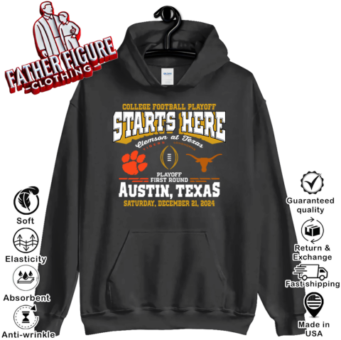 Clemson Tigers Vs Texas Longhorns College Football Playoff 2024 Hoodie