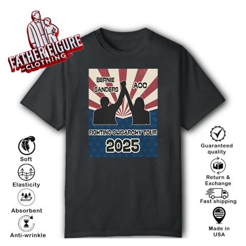 Bernie Sanders Aoc Fighting Oligarchy Tour T Shirt