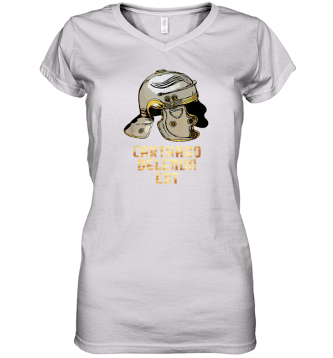 Carthago Delenda Est Roman Quote Women039S V Neck T Shirt