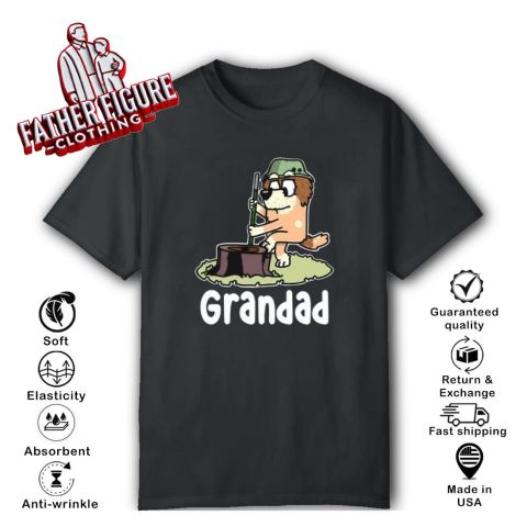 Bluey Soldier Grandad T Shirt