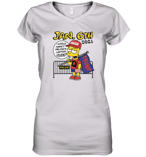Bootleg Bart Jan 6Th 2021 Women039S V Neck T Shirt