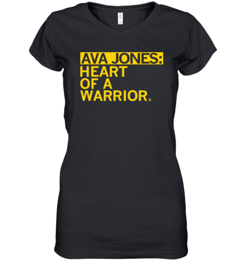 Ava Jones Heart Of A Warrior Women039S V Neck T Shirt