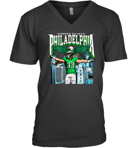 Dark Horse X Cooper Dejean Philadelphia Eagles Skyline V Neck T Shirt